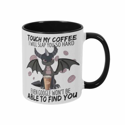 Funny Dragon Coffee Mug 11oz/15oz Sarcastic Quote Graphic Ceramic Drinkware Durable Heat Resistant Beverage Cup Gift For Coworker Office Desk Birthday Anniversary Party