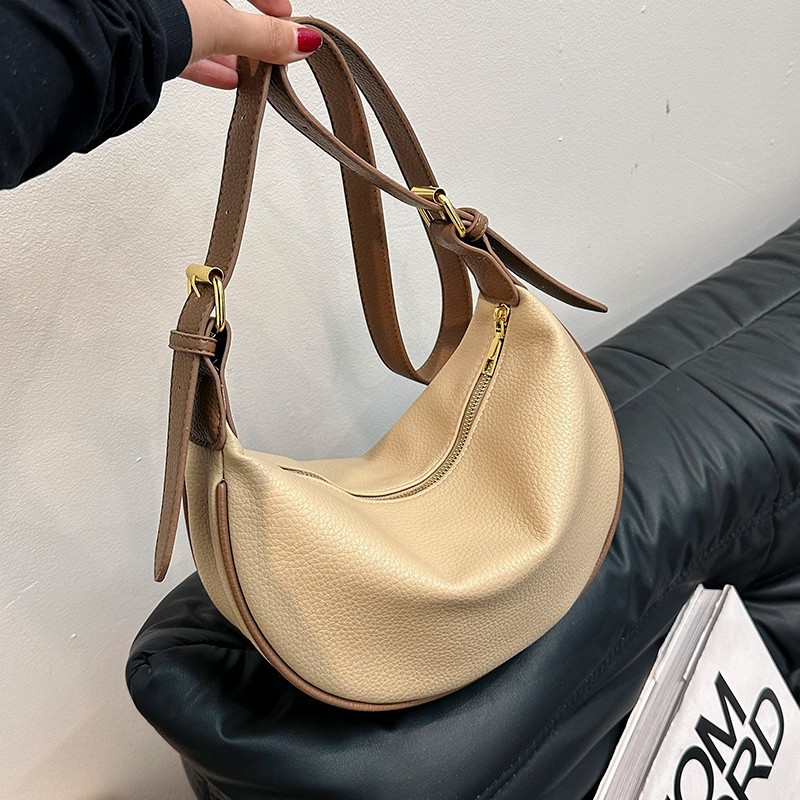 Casual large capacity bucket bag for women's trendy underarm bag spring and summer versatile commuter shoulder bag